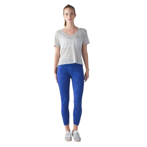 Lululemon Heathered Sapphire Blue Ebb To Street Pant - Picture 1 of 11